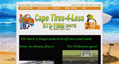 Desktop Screenshot of capetires4less.com